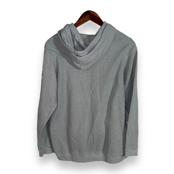 Cuffy’s Cape Cod Waffle Knit Hoodie in Sage Green Sz M - Picture 8 of 8